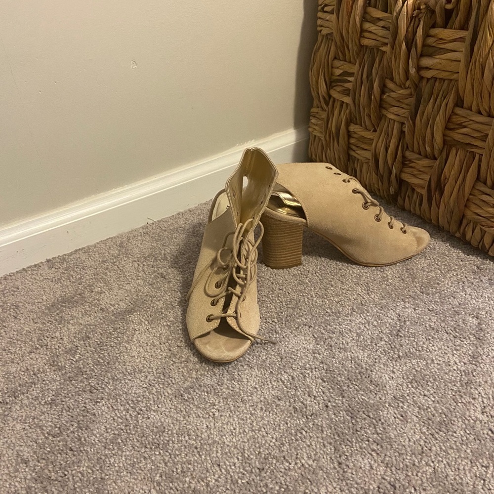Lace up booties